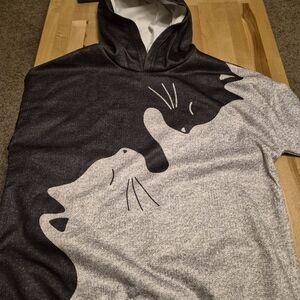 Womens Cat Design Hoodie